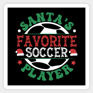 Santa's Favorite Soccer Player Sticker